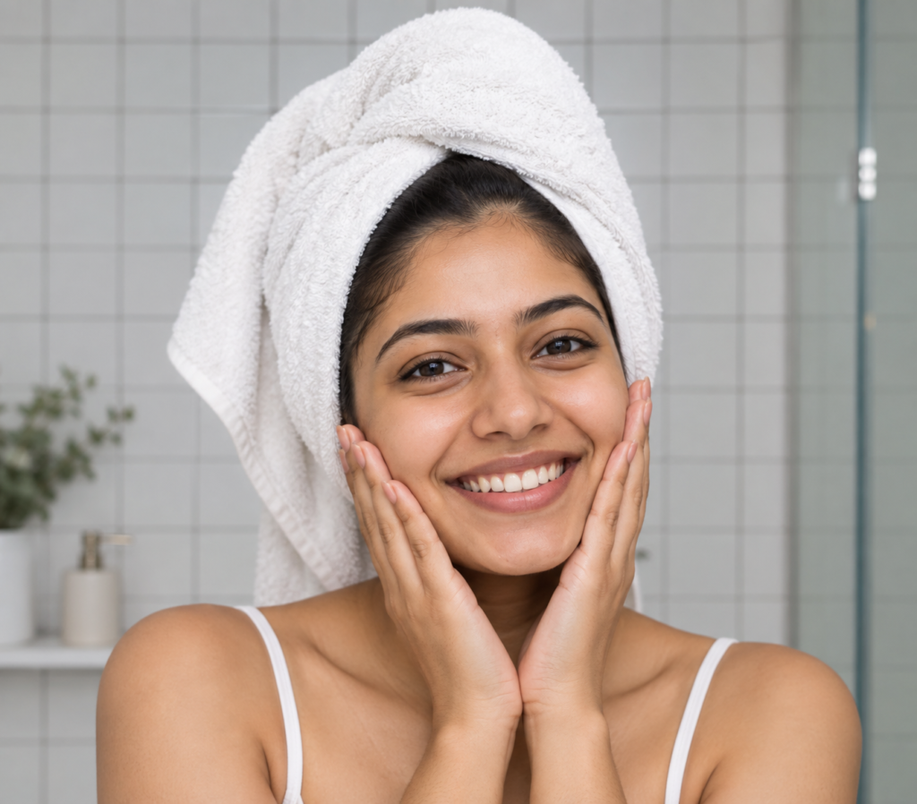 Phylo HydroShield Moisturiser application